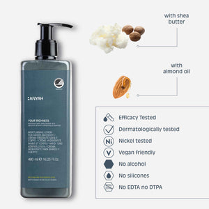 ANYAH Körperlotion mit Sheabutter & Mandelöl  1x 480ml
