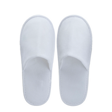 Laden Sie das Bild in den Galerie-Viewer, Hotel &amp; Spa Slipper geschlossen, weiß, unisex, 29cm, SPA