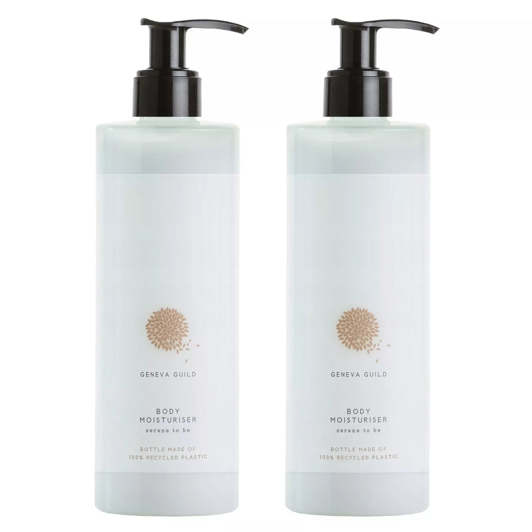 Geneva Guild Body Moisturiser / Feuchtigkeitslotion mit Vitamin E & Sheabutter 2x 380ml