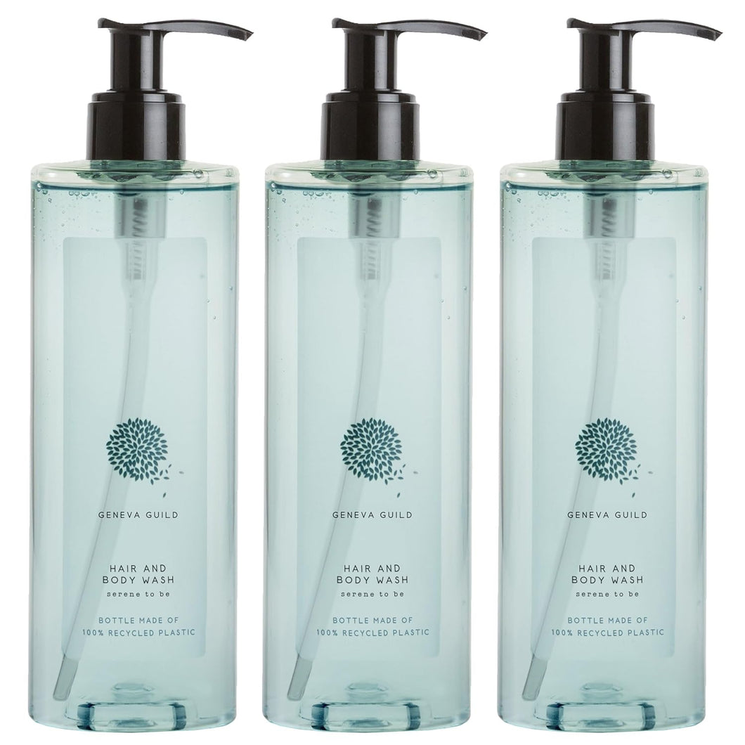 Geneva Guild Hair & Body Wash 2in1 Shampoo & Duschgel 3x380ml