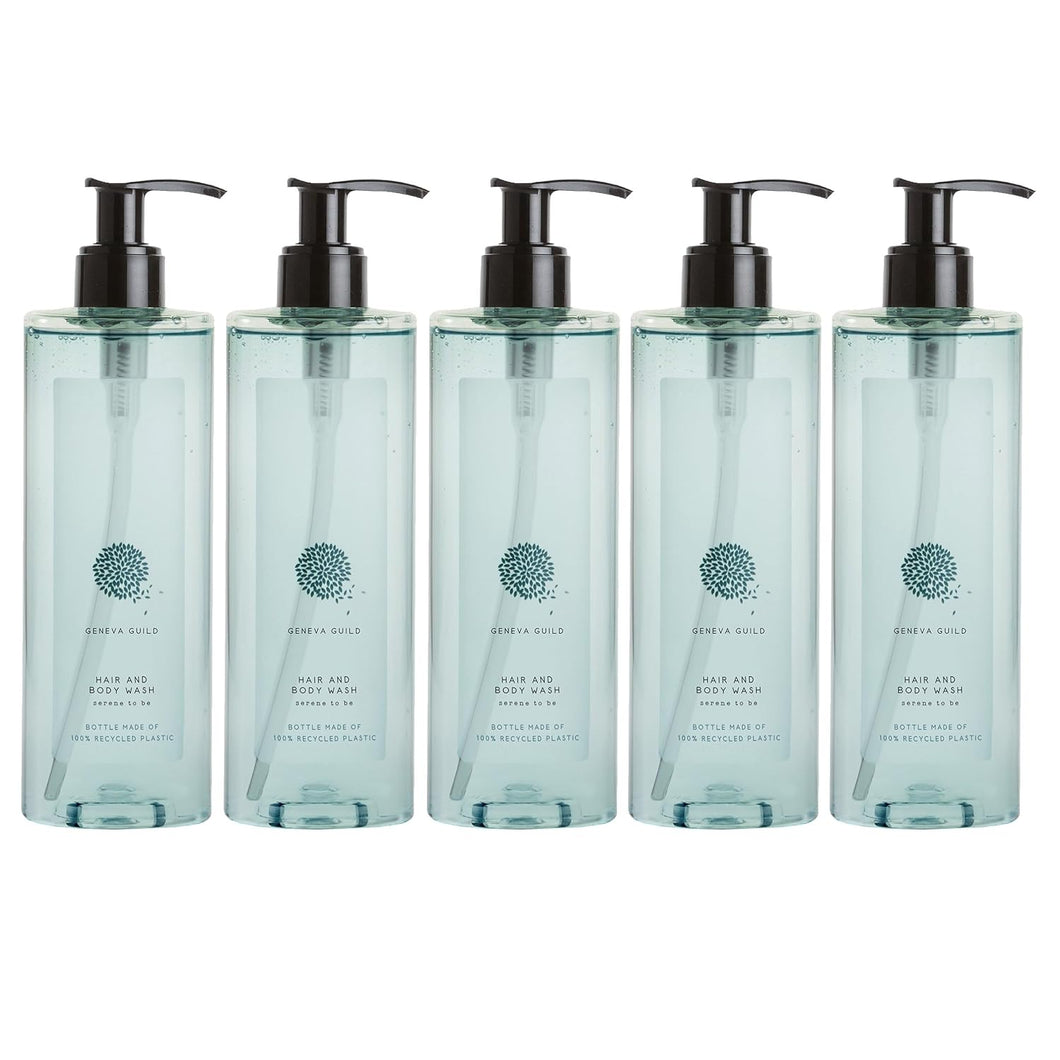 Geneva Guild Hair & Body Wash 2in1 Shampoo & Duschgel 5x380ml