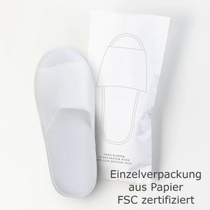 Hotel & Spa Slipper offen, weiß, unisex, 29cm, SPA