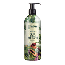 Laden Sie das Bild in den Galerie-Viewer, Itinera Duschgel / Bodywash mit roten Trauben aus der Toskana  1x370ml