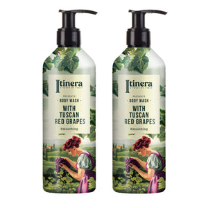 Itinera Duschgel / Bodywash mit roten Trauben aus der Toskana  2x370ml