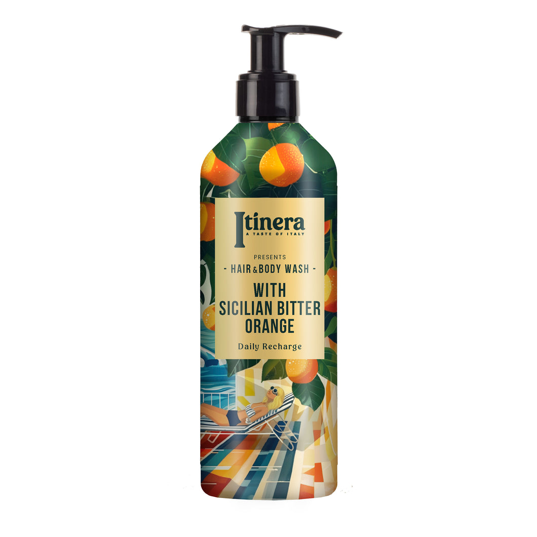 Itinera Hair & Body Shampoo mit sizilianischer Bitterorange 1x370ml