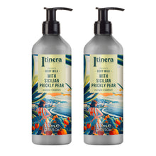 Laden Sie das Bild in den Galerie-Viewer, Itinera Bodymilk / Körperlotion mit sizilianischer Kaktusfeige  2x370ml
