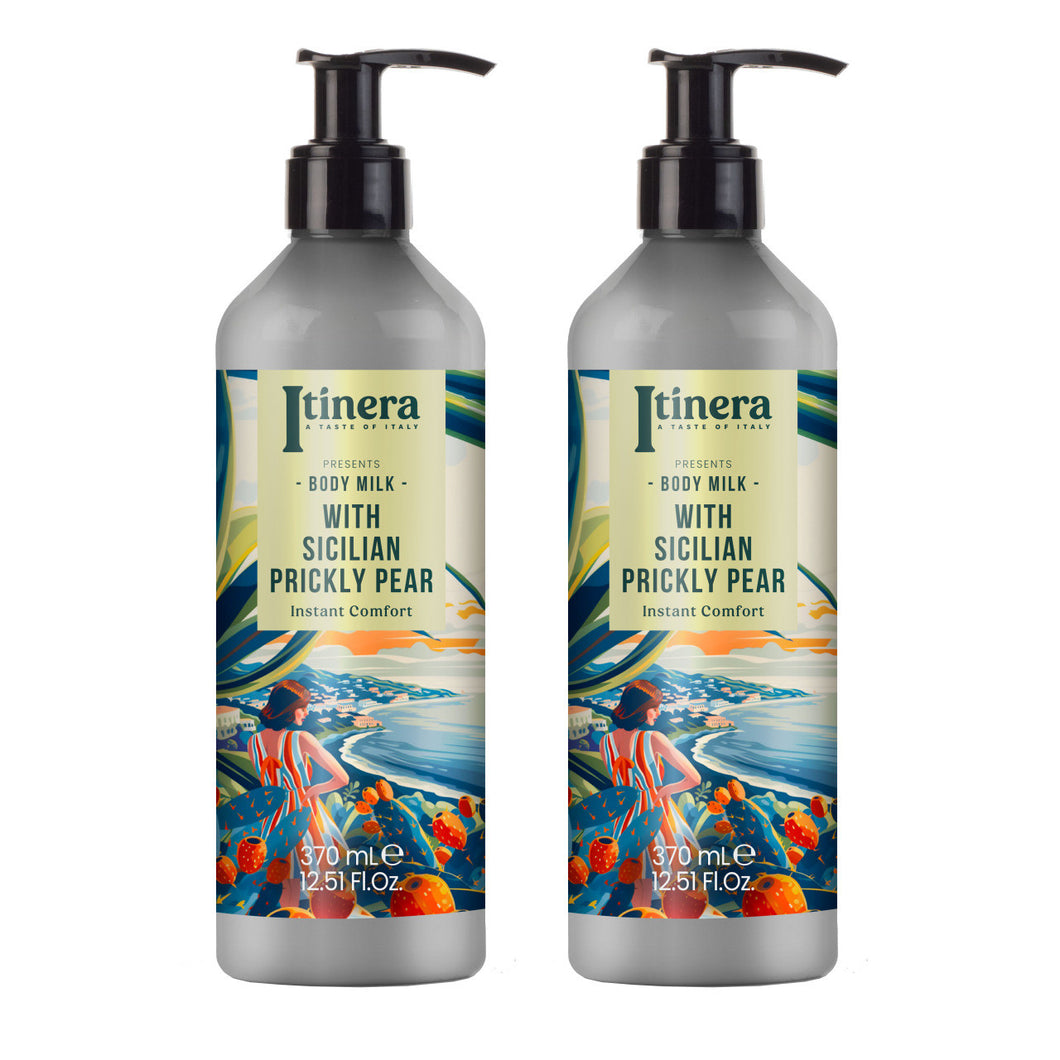 Itinera Bodymilk / Körperlotion mit sizilianischer Kaktusfeige  2x370ml