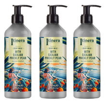 Laden Sie das Bild in den Galerie-Viewer, Itinera Bodymilk / Körperlotion mit sizilianischer Kaktusfeige  3x370ml