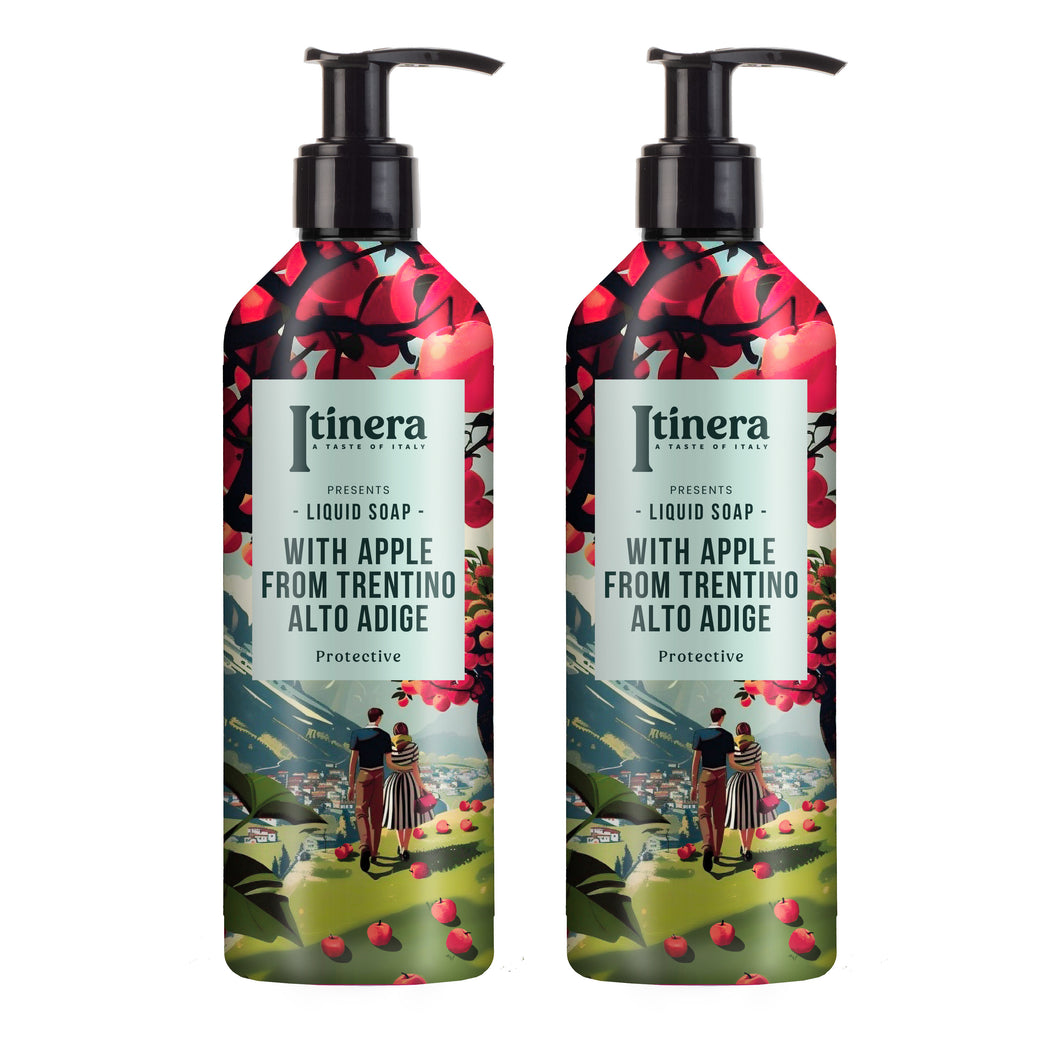 Itinera Flüssigseife mit Apfel aus Trentino / Südtirol 2x370ml