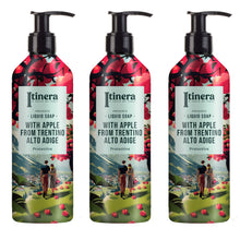 Laden Sie das Bild in den Galerie-Viewer, Itinera Flüssigseife mit Apfel aus Trentino / Südtirol 3x370ml