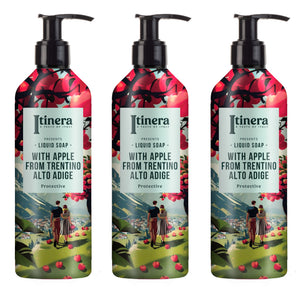 Itinera Flüssigseife mit Apfel aus Trentino / Südtirol 3x370ml