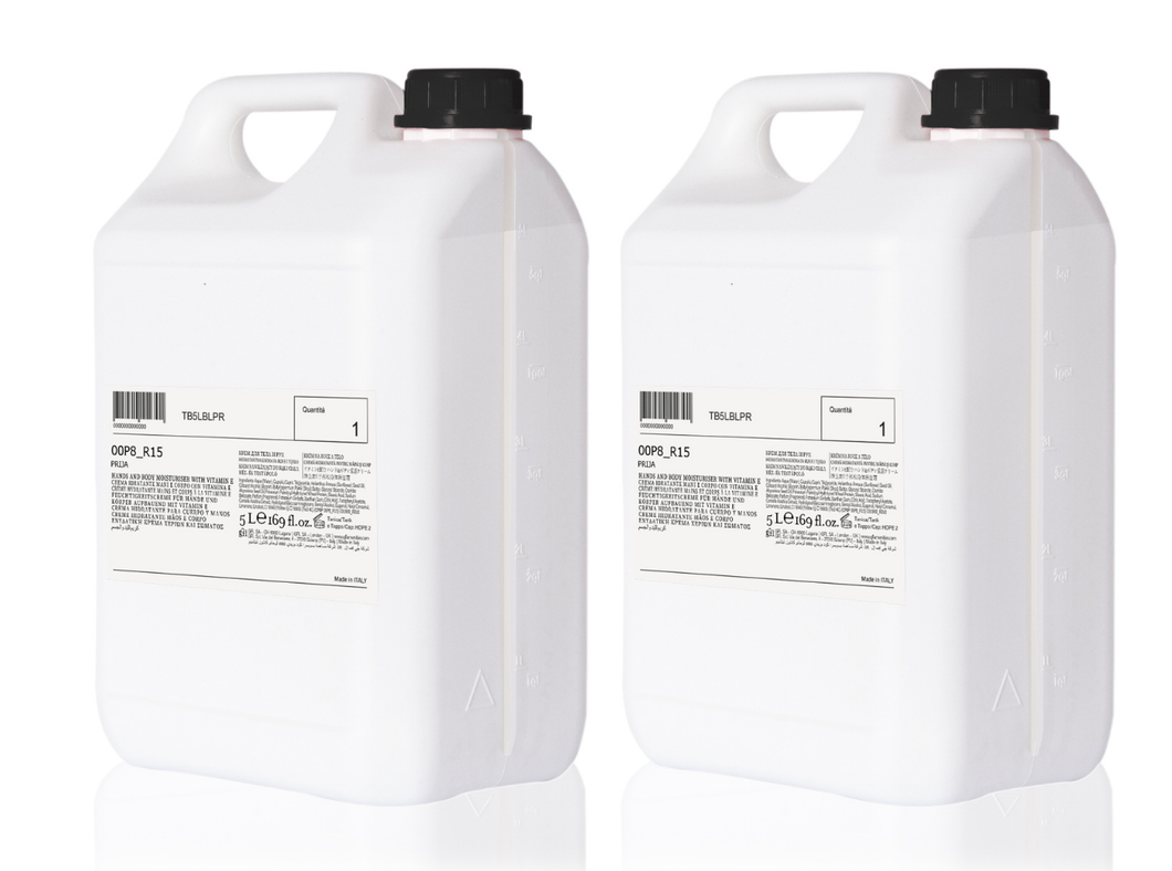 Bodylotion mit Vitamin E & Sheabutter 2x 5 Liter Nachfüllkanister  Körpercreme für Hände und Körper