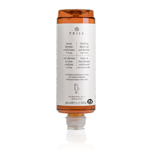 PRIJA Haut & Haarshampoo mit Ginseng, 18x 360ml Cysoap Drückspender Kartusche / Flakon für Spender